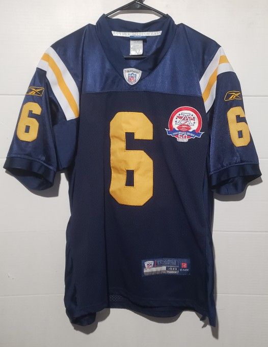 REEBOK 2008 NEW YORK JETS MARK SANCHEZ #6 NFL JERSEY MENS SIZE 48