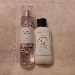 BATH & BODY WORKS SET MAGNOLIA CHARM