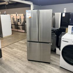😍SAMSUNG STAINLESS STEEL REFRIGERATOR WITH BEVERAGE CENTER AND ICE MAKER😍
