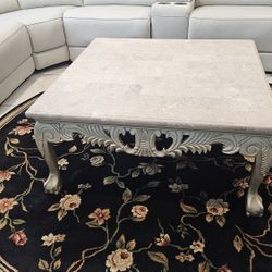 3 Pices Coctail Table With Console Real Marbel Top 