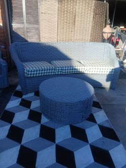 Patio couch and table