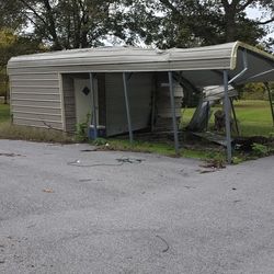 Damaged Shed For Scrap/ Repurpose