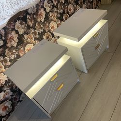 LED night stands set of 2