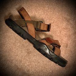 (#185) Men’s Vintage Timberland 95081 Brown Leather Strapped Sandals