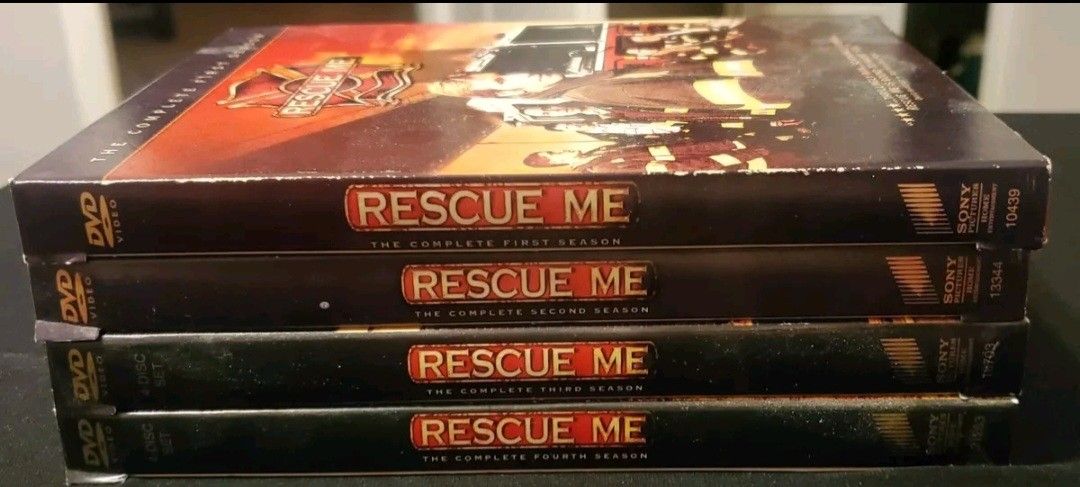 MINT LOT of (4) RESCUE ME DVD Box Sets - Full Seasons 1-4