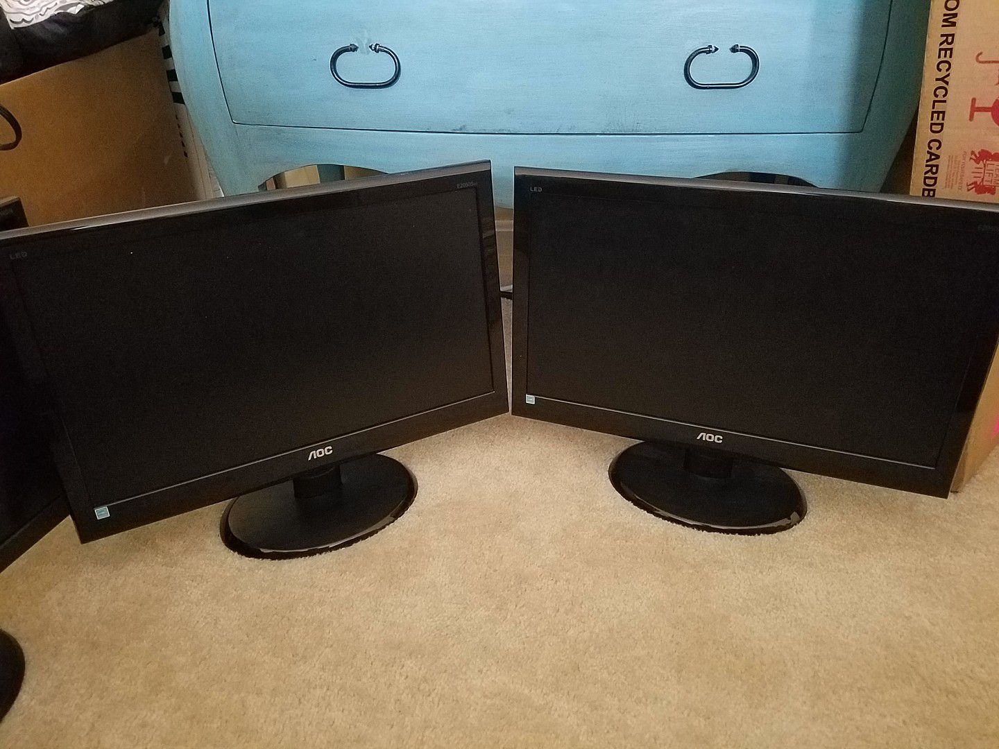 AOC 20in led computer monitors vga dvi