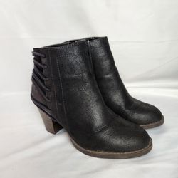 Candies Black Ankle Boots Booties Heel Women’s Size 7M like new. 