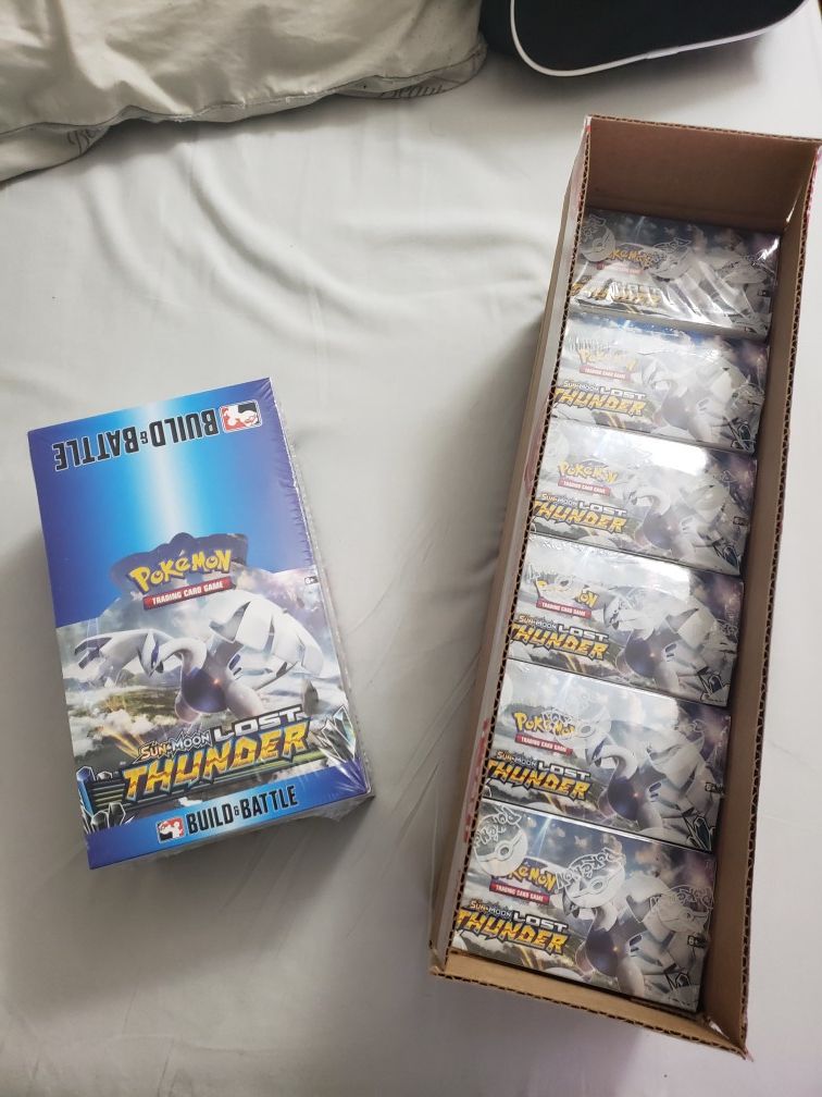 Pokemon Sun and Moon Lost Thunder TCG Booster Case & Prerelease Case