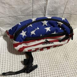 Adidas USA Flag Pattern Fanny Pack
