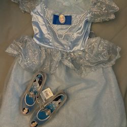 New Cinderella Costume And New Shoes With Tag!!
