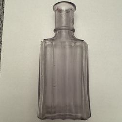 1890s SANITOL FOR THE TEETH BOTTLE in AMETHYST GLASS 4.5” Tall