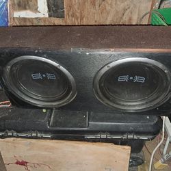 2 X 10" Subwoofers And Box