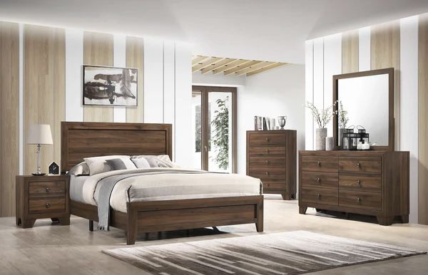 4PC Brown Queen Bedroom Set 🚚FREE Delivery In Fresno🚚