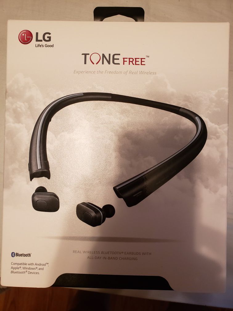 New sealed LG tone free. Bluetooth headphones