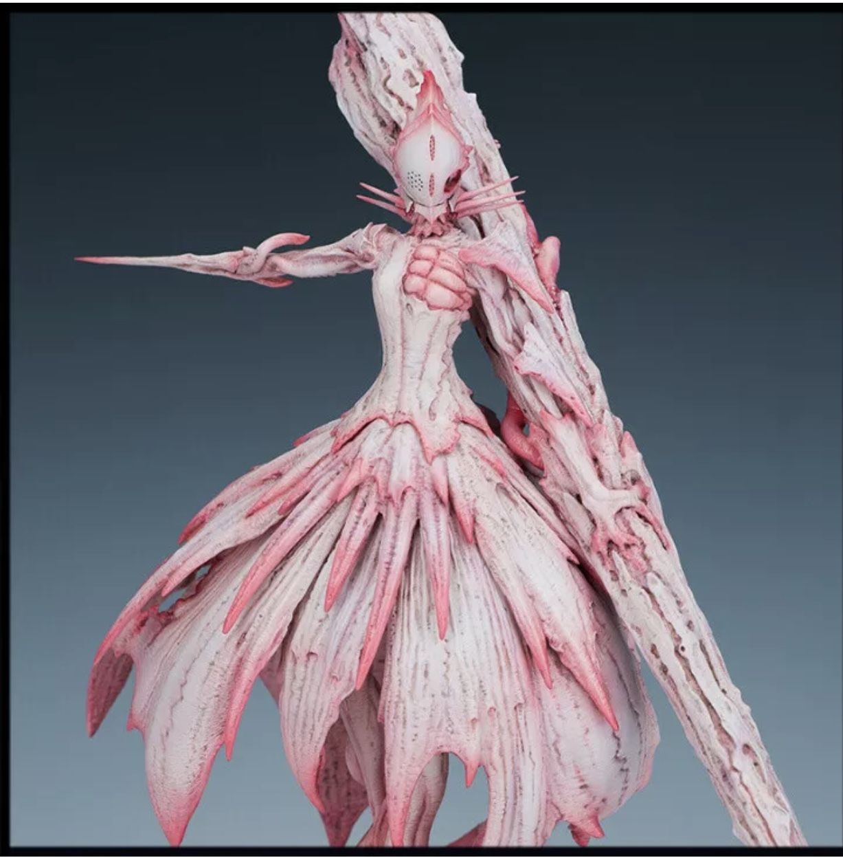 (W_1620) Knights of Sidonia Shiraui Tsumugi (no base) Unpainted Resin Figure Kit