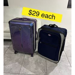 Used Luggage Suitcases $29 each (High Measure is at the photos) / Maletas usadas $29 cada una