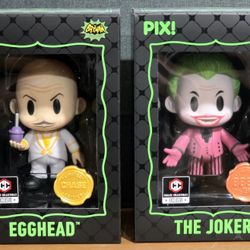 Thrilljoy PIX! Batman 66 - Egg Head CHASE & Joker HERO SET Chalice Collectibles