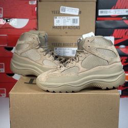 Size 9.5M - Adidas Yeezy Desert Boot ‘Rock’ - Mild Box Damage 