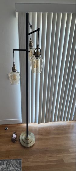 3 Light Dimmable Floor Lamp (Like New)