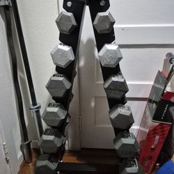 Dumbells WEIGHTS With Rack 