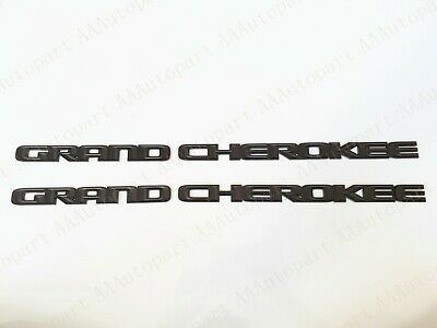 2pcs. Set Jeep New Edition Grand Cherokee Gloss Black Emblems