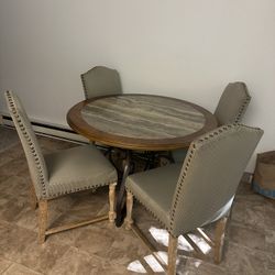 Marble Table And Chairs 