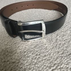 Allen Edmonds Black Leather Belt 34