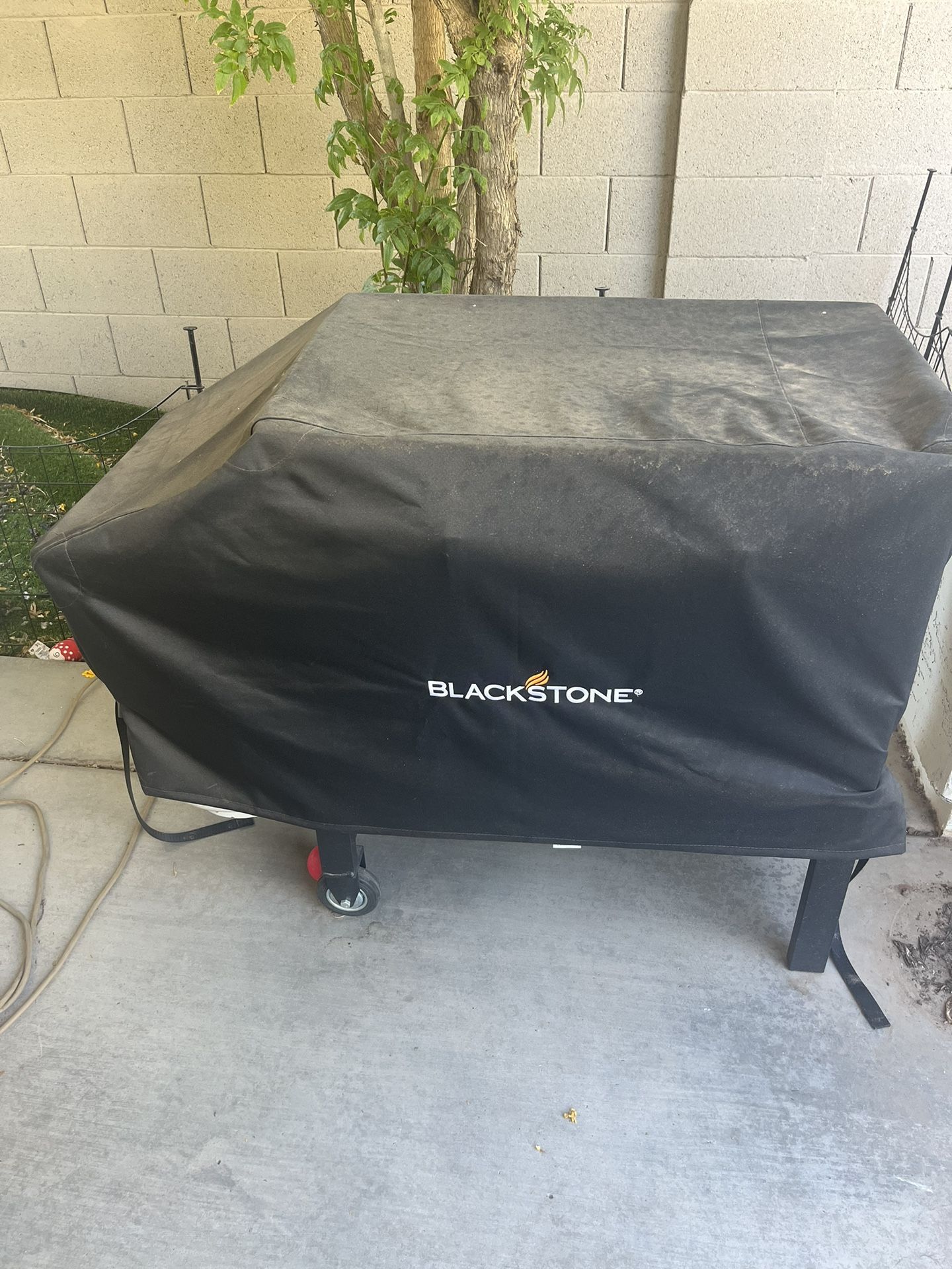 Blackstone Flat Top Gas Grill Griddle 2 Burner Propane Fuelled Rear