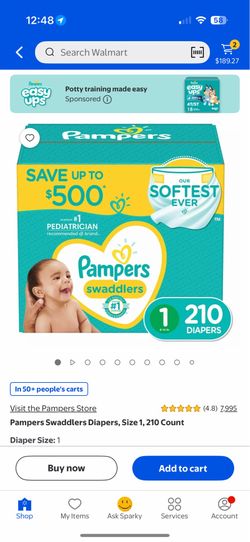 Pampers size 1