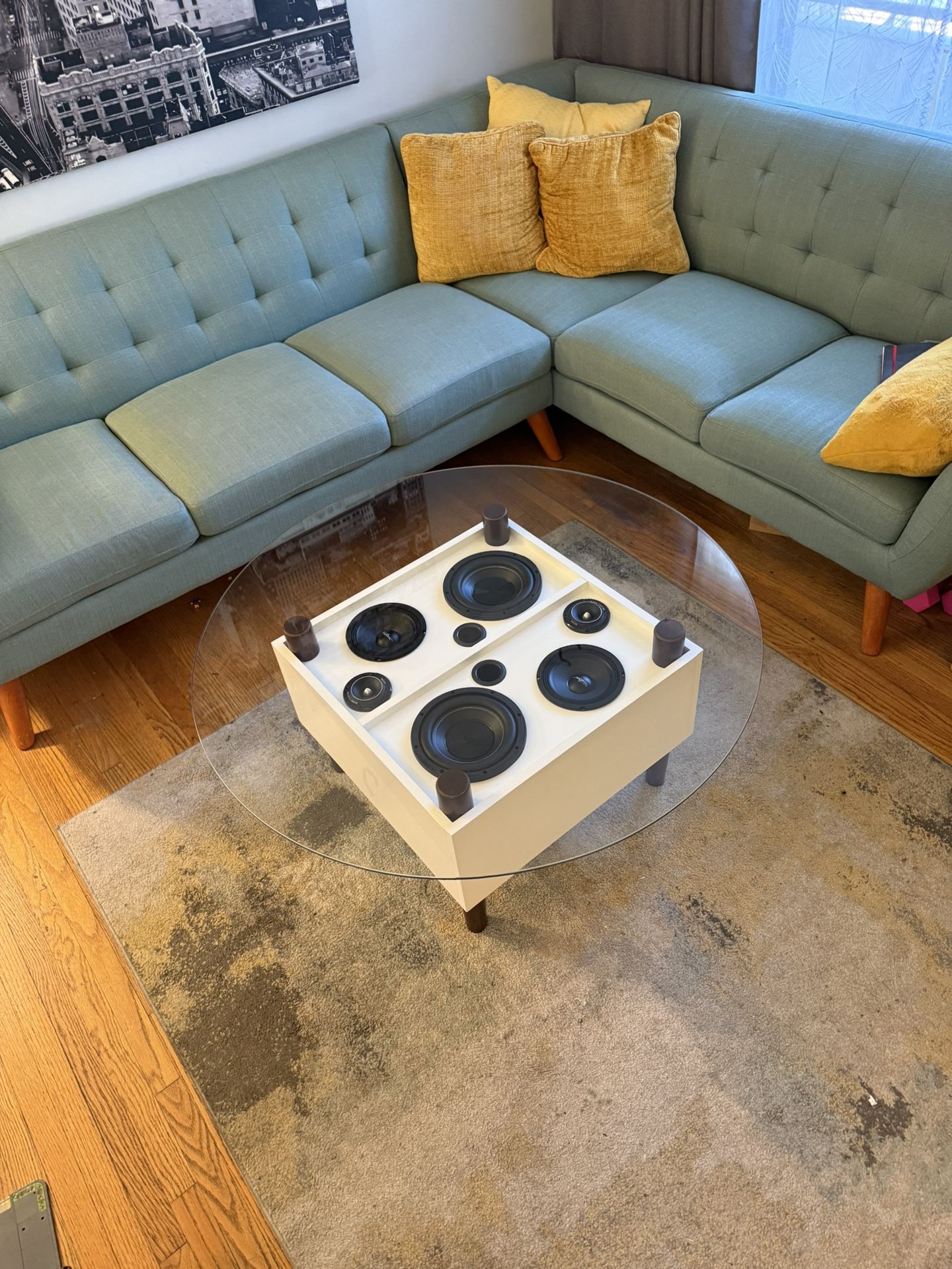 Functioning Speaker Table Bluetooth Battery Powered