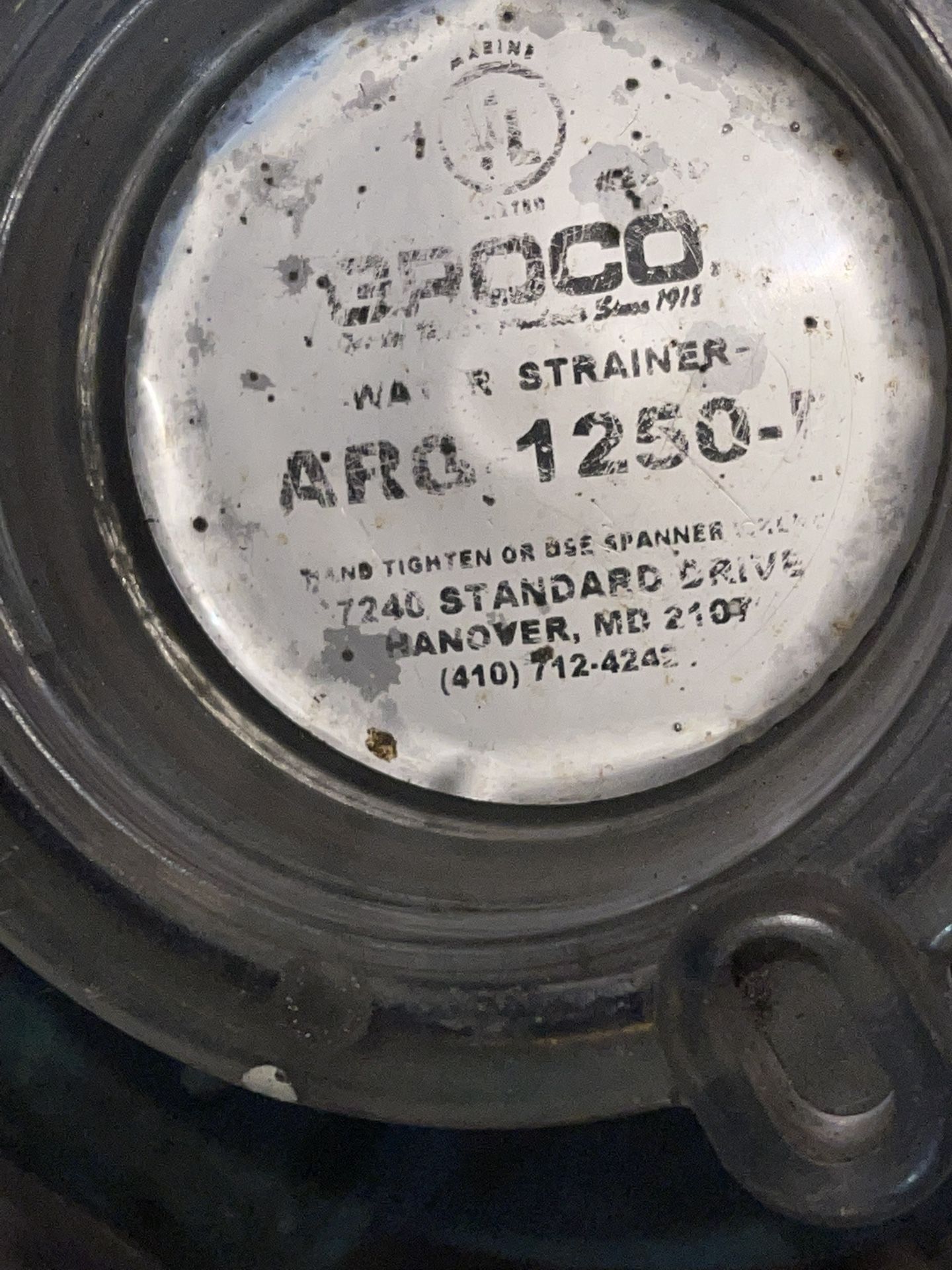 Groco Raw Water Strainer With New Sight Glass And Basket