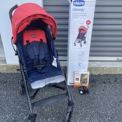 Chicco Liteway Stroller Compact Fold Lightweight Frame Umbrella Baby Roma