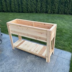 Raised Cedar Garden Box.