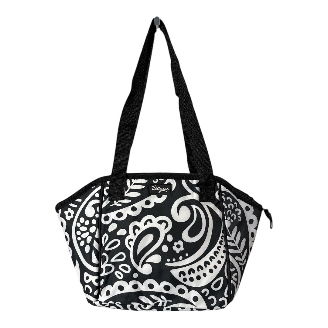 Thirty-One 31 Lunch Break Thermal Bag Tote School Picnic Black Playful Parade