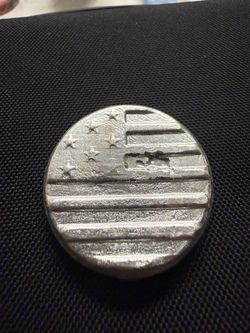 2.5 oz .999 Fine Silver Poured round