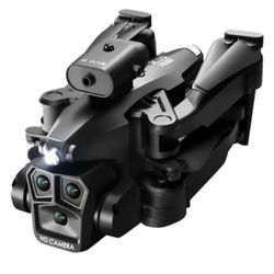 K10 Max Drone 4K High-Definition Three Camera Optical Flow Positioning Professional Aerial Photography Foldable Quadcopter (Black)