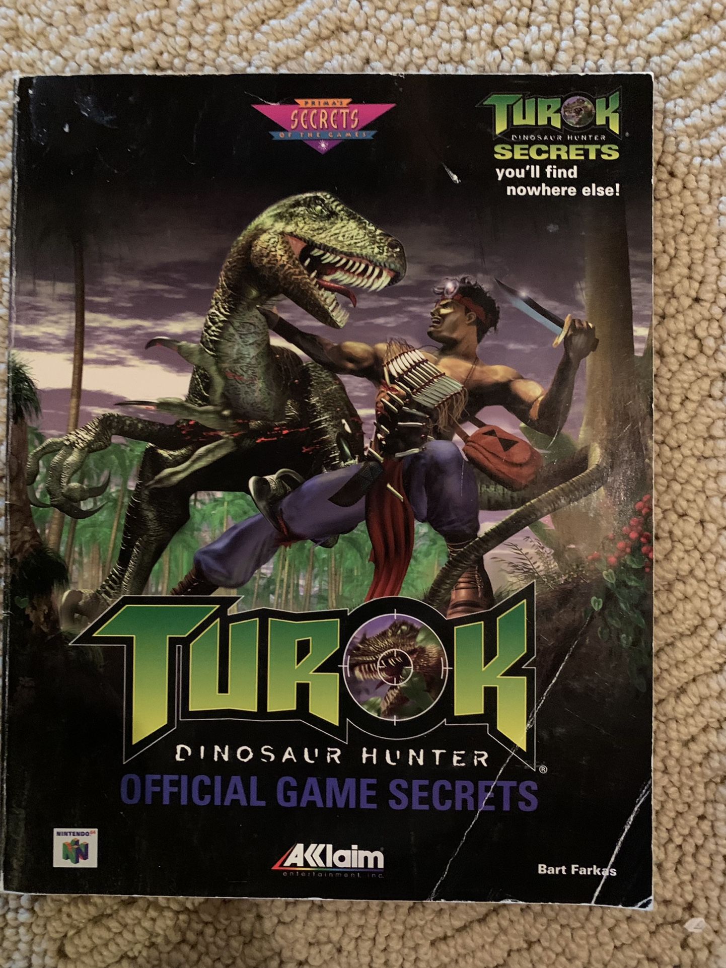 Nintendo 64 Turok Dinosaur Hunter Strategy Guide