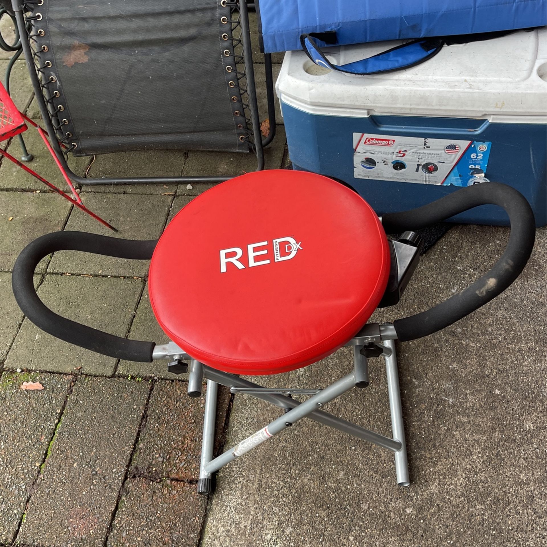 Red FitnessDX EXERCISE CHAIR