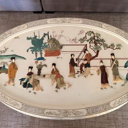 Vintage Chinoiserie Hand-Painted Coffee Table – Elegant Statement Piece