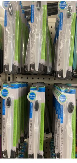 Charcoal tooth brush