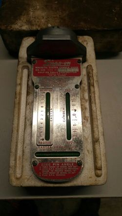 Snap on caster/camber gauge