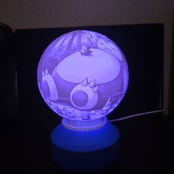 Snorlax Fan Art Night Light Globe