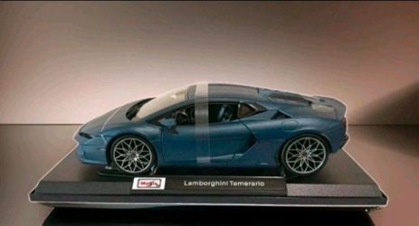 NEW Maisto 1:18 Lamborghini Temerario Die-Cast Blue Matte Special Edition Car