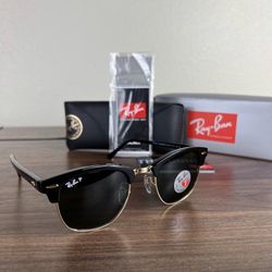 POLARIZED NEW RayBan Classic Clubmaster RB3016 Size 51 With Original RayBan Packaging