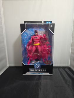 McFarlane DC Multiverse Batman Pink Suit Figure Red Platinum Edition NIB (J3)