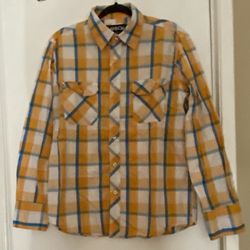 MENS PLAID  SHIRT BY CARBON  LARGE