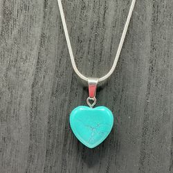 Necklace Set of 3 – Blue, Turquoise, Red Heart – Women’s Fashion Jewelry – Gift for Her 💖