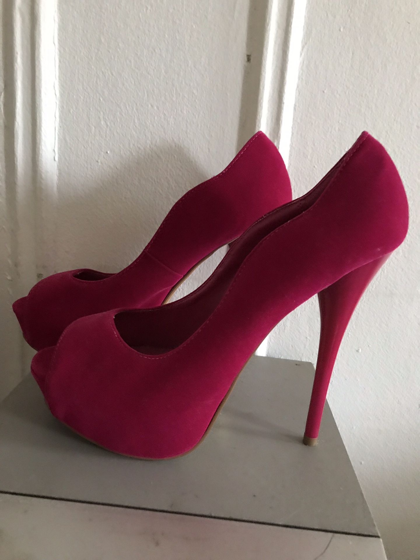 Qupid Neon Pink Stilettos