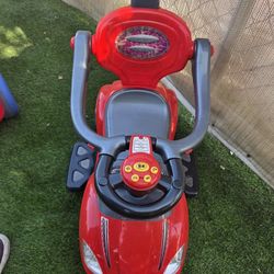 3-in-1 Deluxe Mega Push Ride on Car