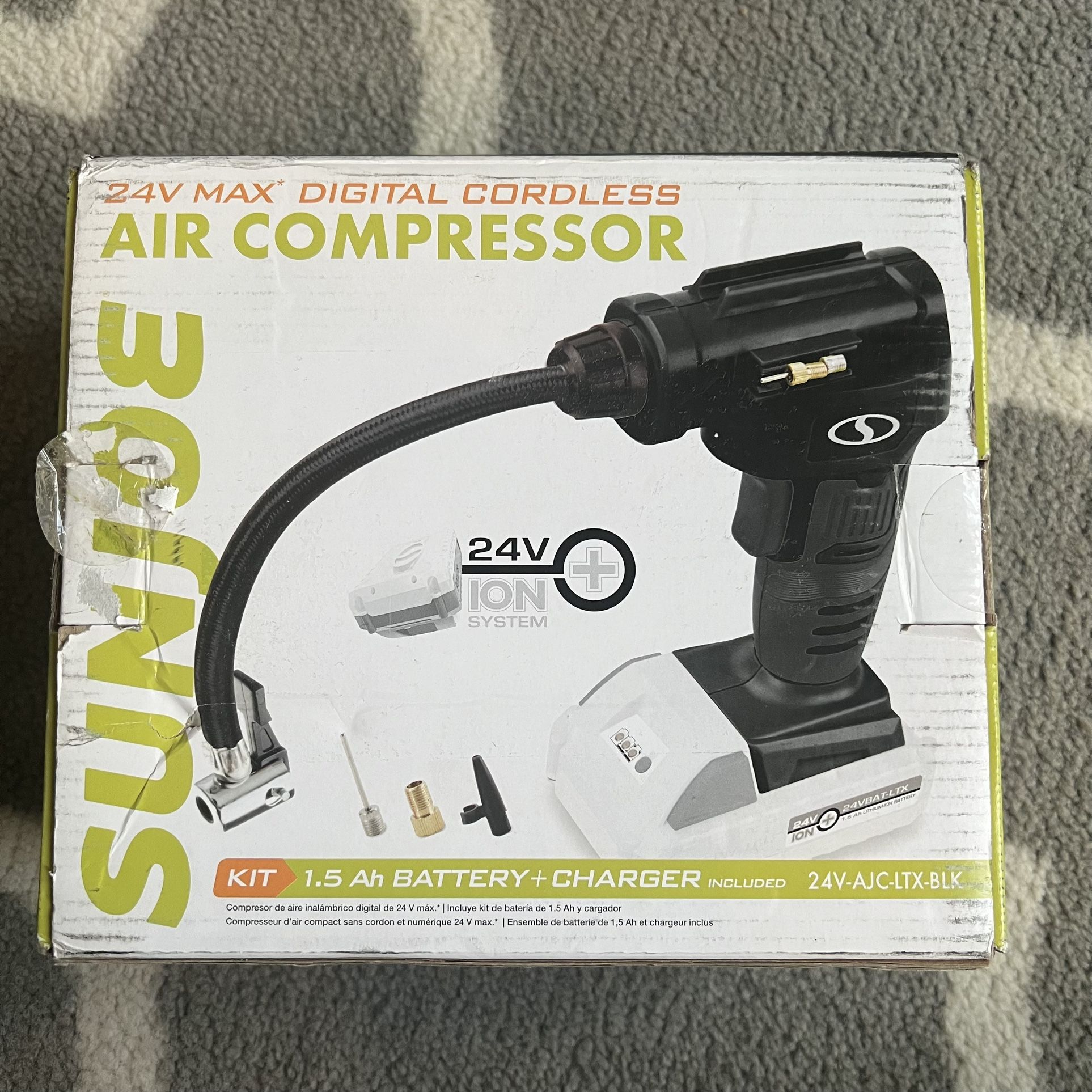 Sun Joe 24v Max Cordless Air Compressor